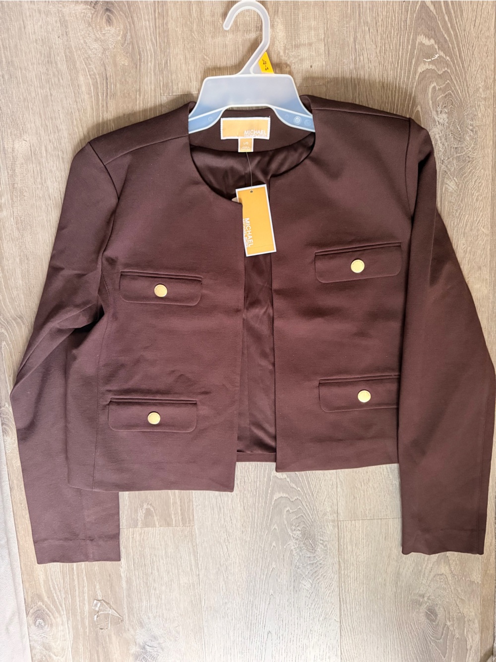Michael Kors Women's Utility Jacket in Brown NWT
